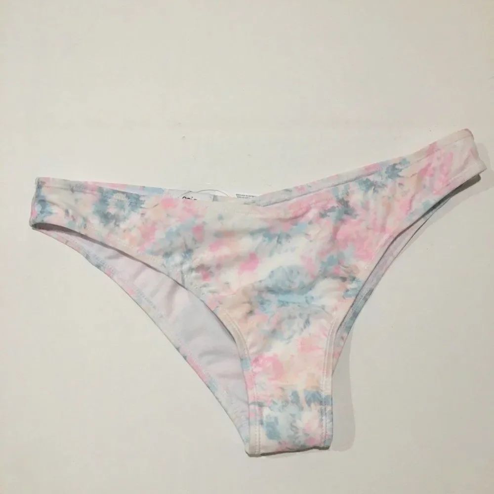 Onia Tie Dye pastel cotton candy Bikini bottoms Lg